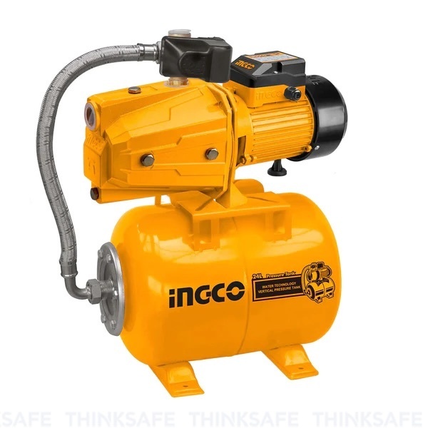 Máy bơm phun INGCO công suất 750W - 1500W, độ hút sâu 9m, Mô tơ dây đồng, Máy bơm đẩy xa dây cáp dài 0.15m - Thinksafe