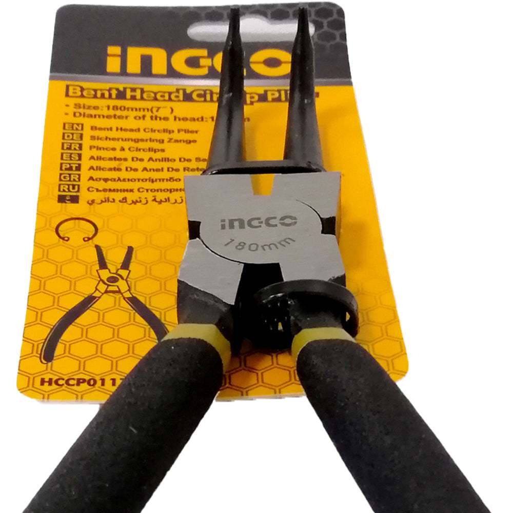 Kìm mở vòng mũi cong INGCO HCCP011752 7inch/180mm, đầu 1.8mm thép carbon - Thinksafe.