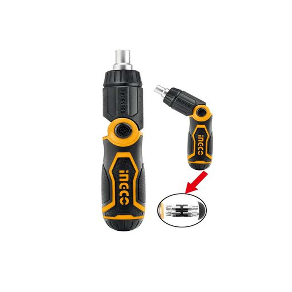 Bộ tua vít đa năng INGCO AKISD1208 Đầu vít thép hợp kim không gỉ, tay cầm chất liệu cách điện, chất liệu crv - Thinksafe