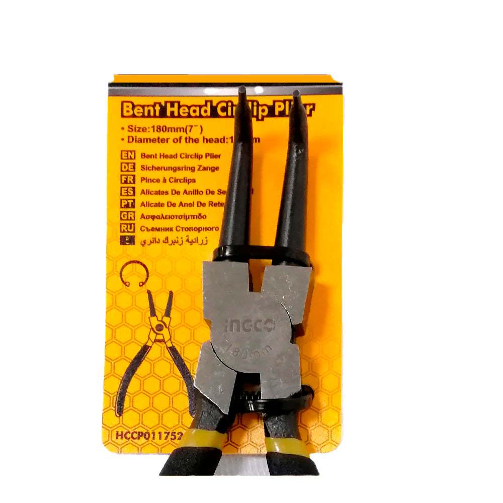 Kìm mở vòng mũi cong INGCO HCCP011752 7inch/180mm, đầu 1.8mm thép carbon - Thinksafe.