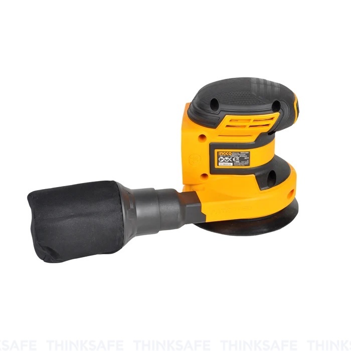 Máy chà nhám tròn 20V INGCO CROSLI2001, đĩa 125mm, kèm theo 5 miếng chà nhám - Thinksafe