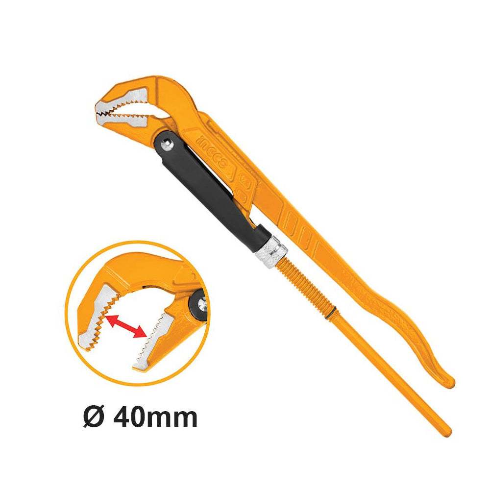 Mỏ lết 45 độ kiểu Thủy Điển INGCO HPW04013, 25mm, Kích thước 1