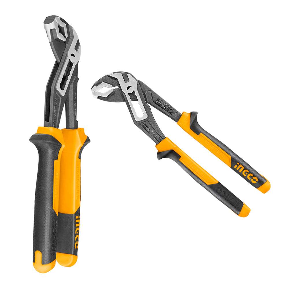 Kềm mỏ quạ INGCO 10 12 16 inch, Miệng mở tối đa 40mm, Chất liệu thép CR-V đen bóng, tay cầm hai màu - Thinksafe