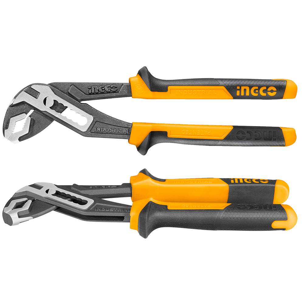 Kềm mỏ quạ INGCO 10 12 16 inch, Miệng mở tối đa 40mm, Chất liệu thép CR-V đen bóng, tay cầm hai màu - Thinksafe