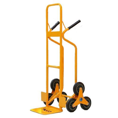 Xe đẩy hàng 6 bánh leo cầu thang INGCO HHHT20461 tải 200kg, thiết kế 3 bánh, tay cầm nhựa, kích thước 620x1190x510mm