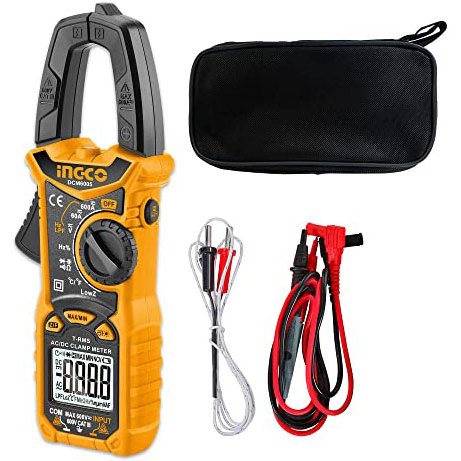 Đồng Hồ Kẹp AC/DC INGCO DCM6005 Hiệu Suất Nhiệt Độ và Điện Áp Một Chiều - Điện Trở, Điện Dung - Thinksafe