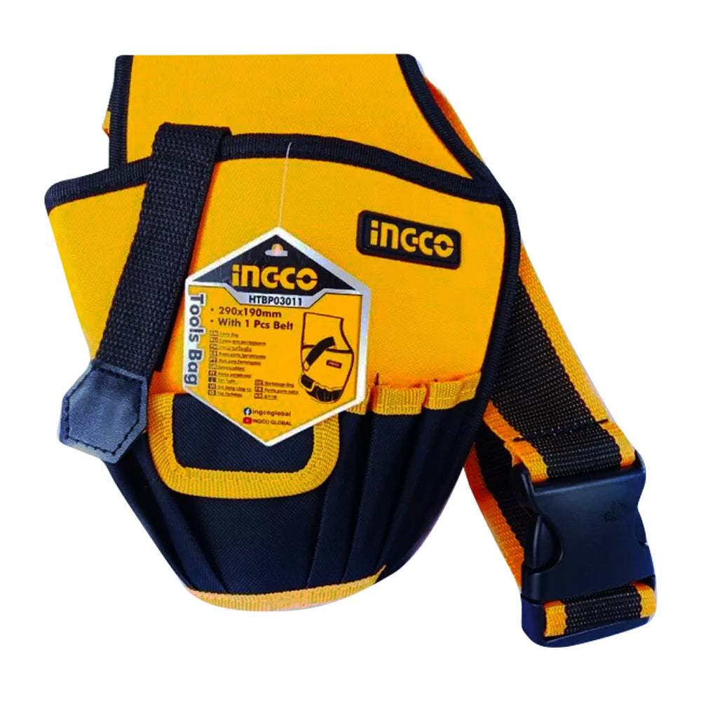 Túi đeo lưng đựng đồ nghề 8kg INGCO HTBP03011 Polyeste 600D - Chứa máy khoan pin, mũi khoan và mũi vít Thinksafe