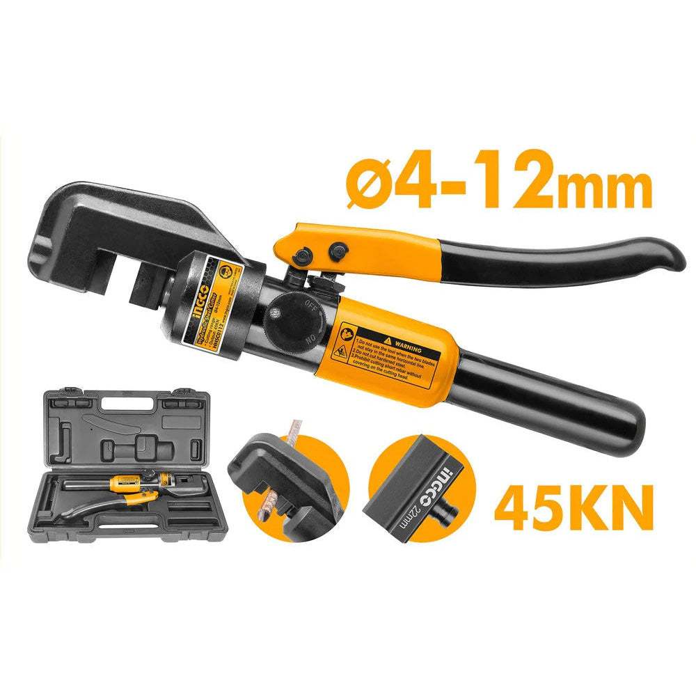 Kìm cắt thép thủy lực INGCO HHSC0112 φ4-φ12mm - Lực 45kN, Cú đánh 15mm - Chiều dài 315mm - Thinksafe