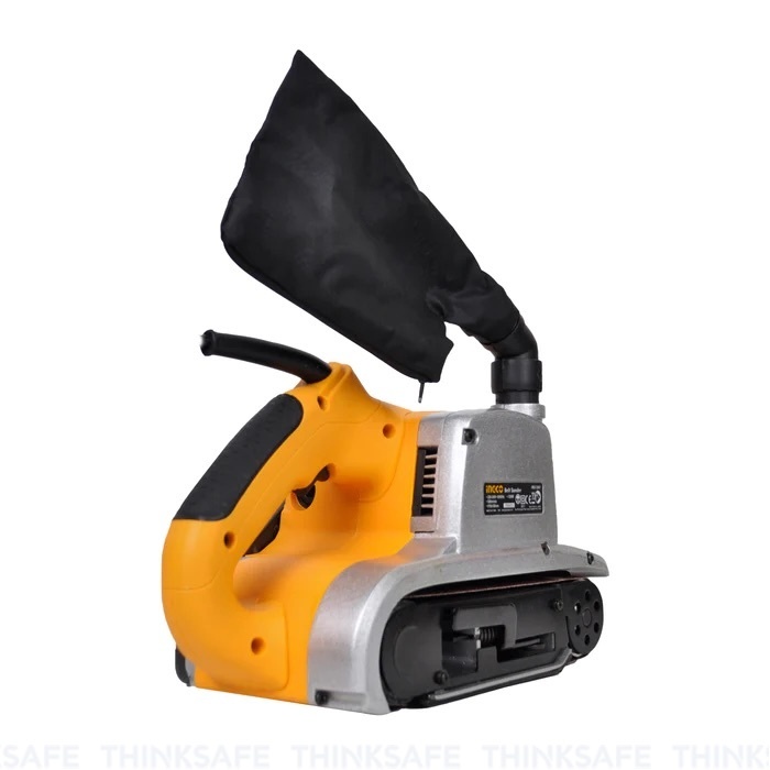 Máy chà nhám INGCO PBS12001 1200W, Tốc độ 500m/phút, Kích thước 610x100mm, Kèm 1 dây nhám - Thinksafe