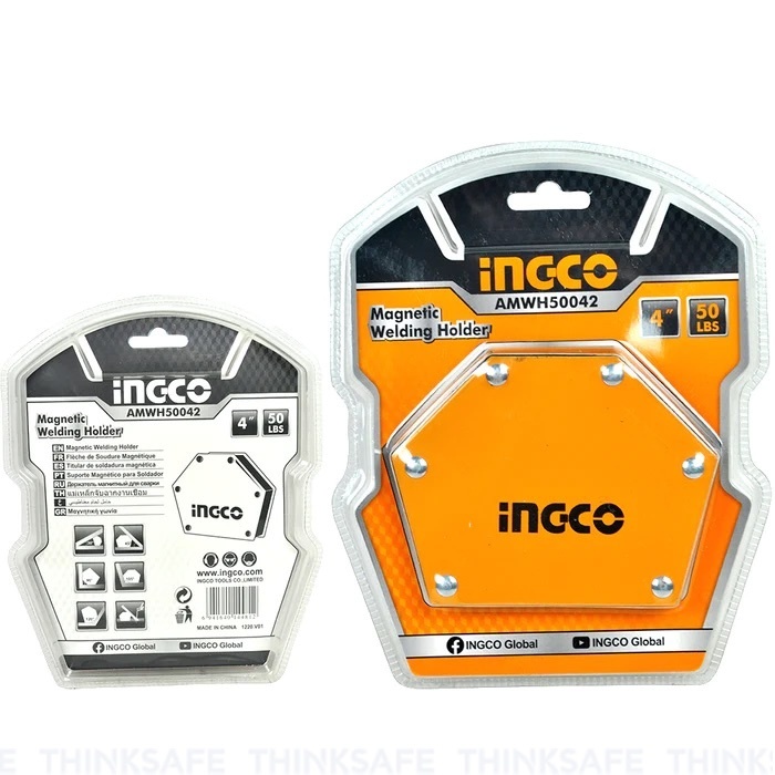 Ke góc nam châm lục giác INGCO AMWH50042, Lực hít 50 Lbs, Kích thước 4