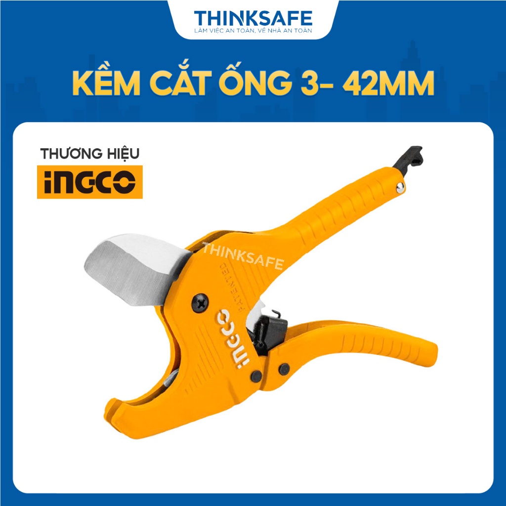 Kềm cắt ống 3-42mm INGCO HPCS05428, Chất liệu 4cr13 - Chức năng tự động mở, Thiết kế tay cầm độc đáo mới - Thinksafe