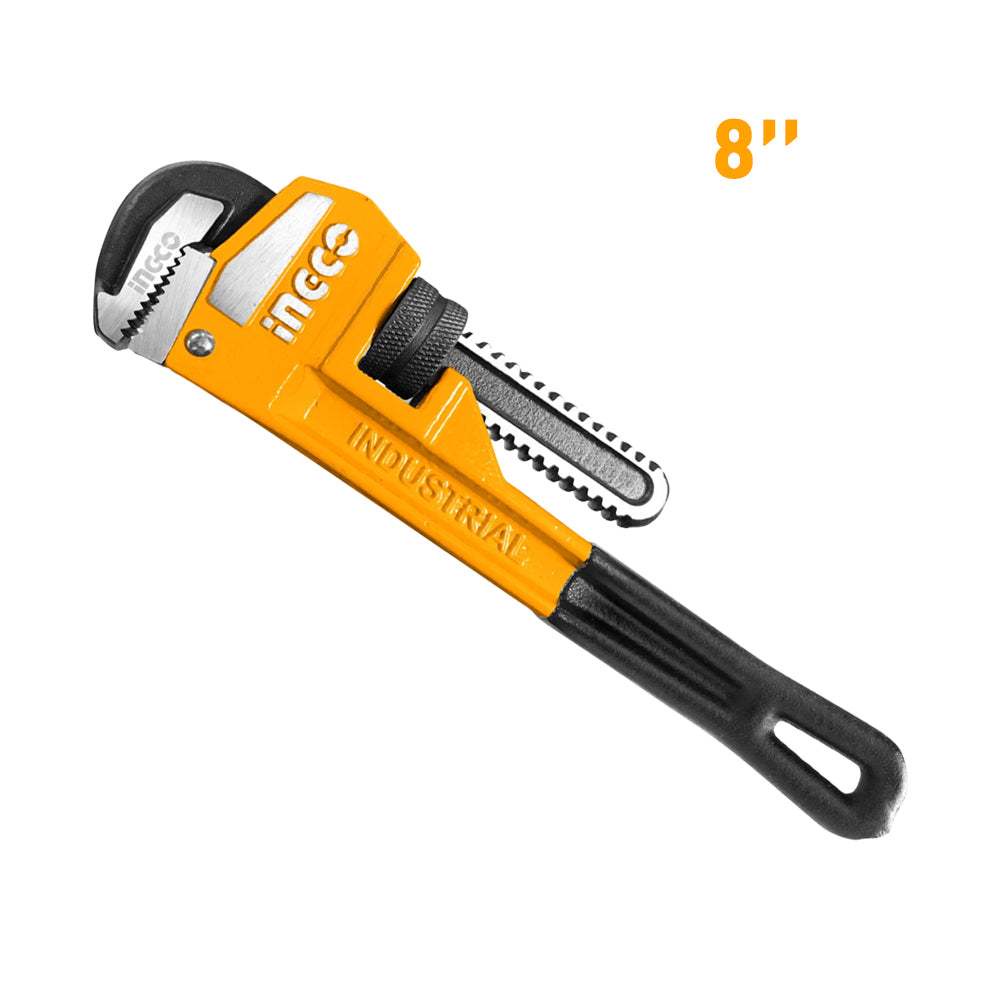 Mỏ lết răng INGCO HPW0808 8 inch - 14 inch, Kẹp tối đa 27-50mm, Quai hàm rèn thép carbon - Thinksafe