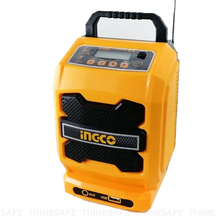 Radio công trường pin 20V INGCO CJRLI2001, loa 3W Bluetooth 4.0, không bao gồm pin và bộ sạc - Thinksafe
