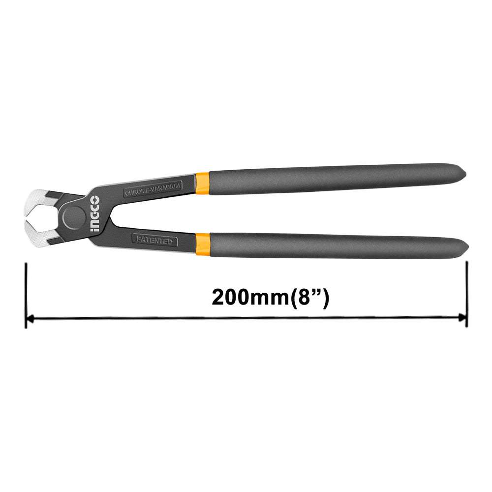 Kềm càng cua đầu nhỏ INGCO HRP02200 8-10 inch Thép Cr-V đen bóng - Thinksafe