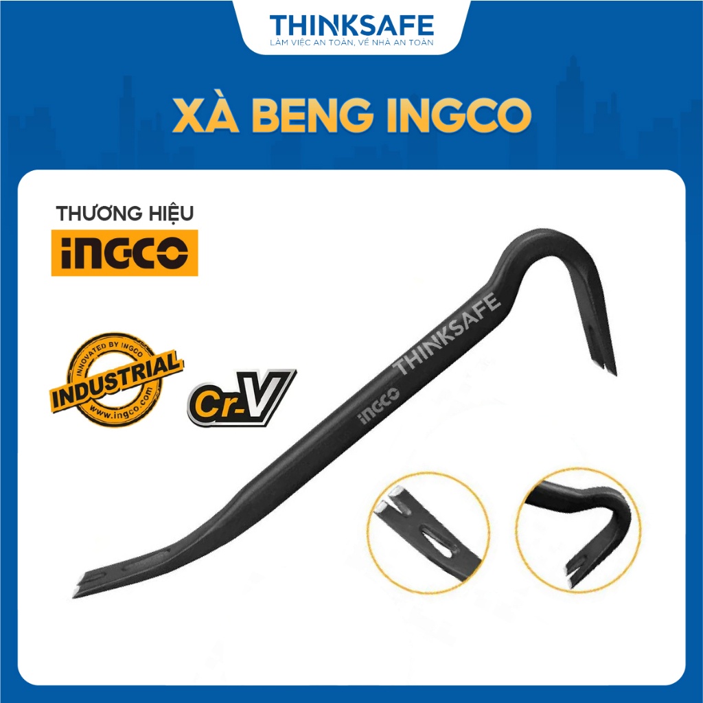 Xà beng INGCO HWBA01142 HWBA01242 kích thước 14 inch - 24 inch Hợp kim siêu chắc, bền bỉ - Thinksafe