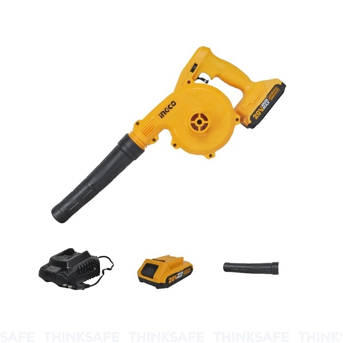 Máy thổi bụi pin 20V INGCO CABLI200181, Lưu lượng khí tối đa 2.7m³/phút, Kèm 1 pin 2.0Ah và 1 sạc - Thinksafe