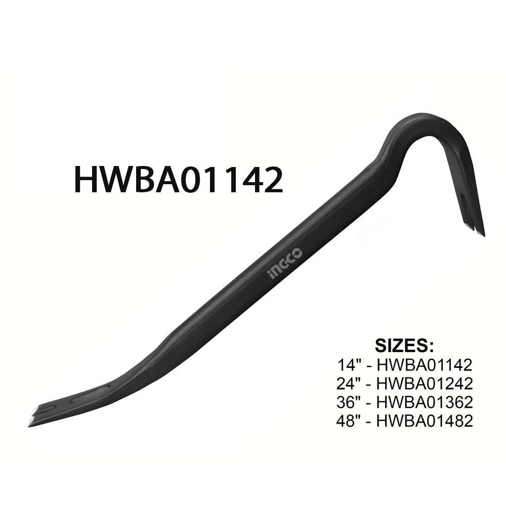 Xà beng INGCO HWBA01142 HWBA01242 kích thước 14 inch - 24 inch Hợp kim siêu chắc, bền bỉ - Thinksafe