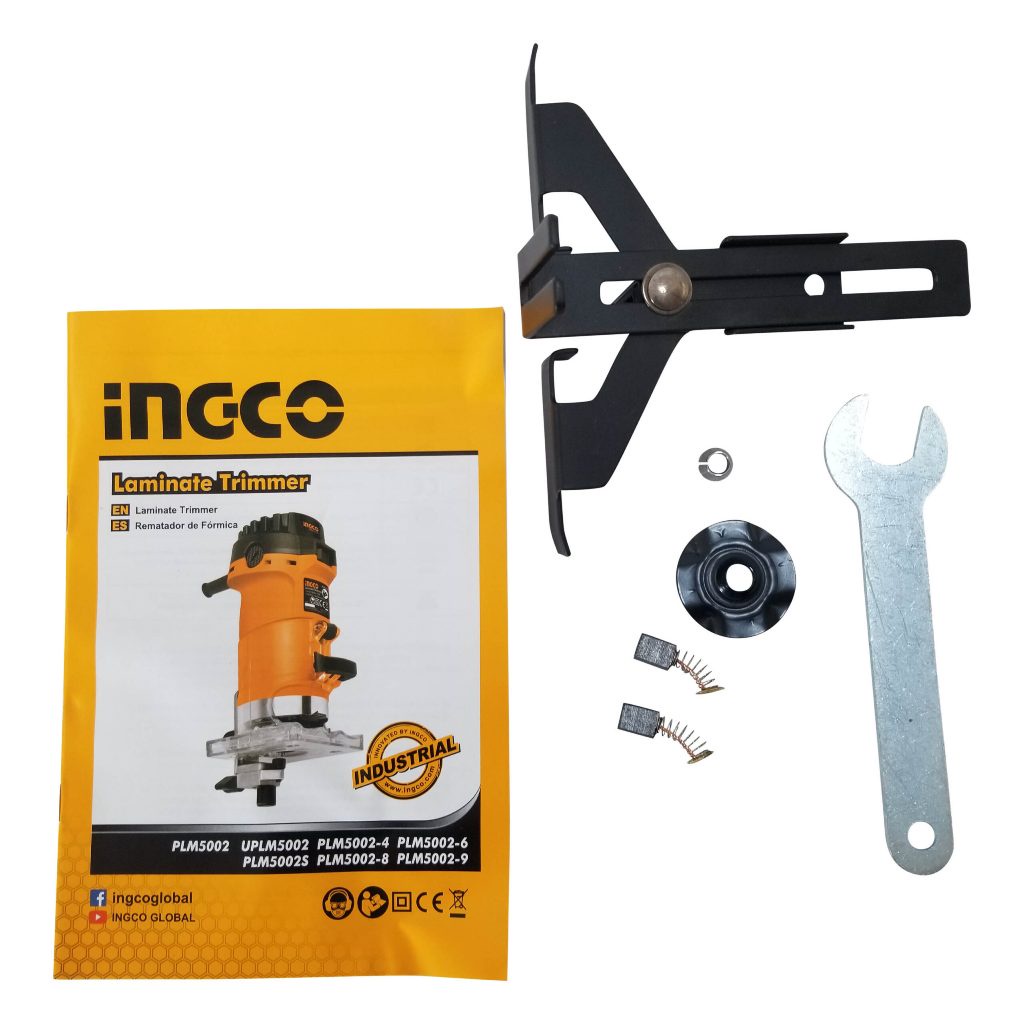Máy phay gỗ INGCO PLM5002 công suất 500w đường kính đầu cặp 6 mm tốc độ không tải 33500rpm Máy cắt mép - Thinksafe