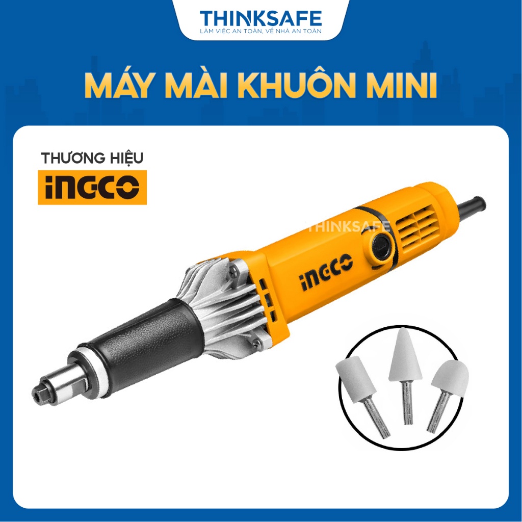 Máy mài khuôn INGCO PDG4003 công suất 400w tốc độ thay đổi kèm 3 mũi mài kích thước cốt mài 6mm Máy mài mini - Thinksafe