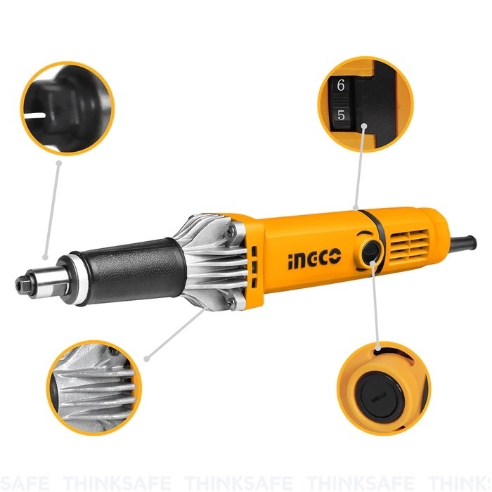 Máy mài khuôn INGCO PDG4003 công suất 400w tốc độ thay đổi kèm 3 mũi mài kích thước cốt mài 6mm Máy mài mini - Thinksafe