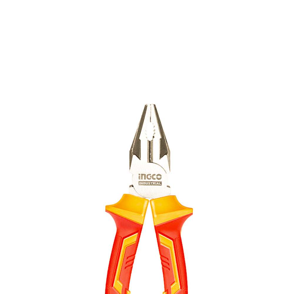 Kìm răng cách điện 6 - 8 inch INGCO HICP28168 đầu kềm được mạ đen và đánh bóng, Tay cầm cách điện 1000V -Thinksafe