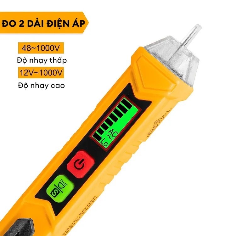Đầu dò điện AC INGCO VD10003 - Tương thích với Điện áp AC từ 12V đến 1000V, Tần số 50/60Hz - Thinksafe