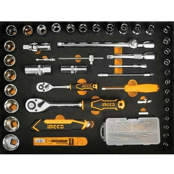 Bộ vali dụng cụ 147 món INGCO HKTHP21471 Bộ đồ nghề đa năng, đầy đủ cho nhiều công việc - Thinksafe