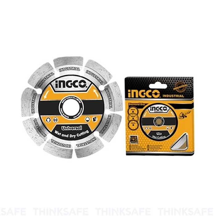 Đĩa cắt gạch khô INGCO nhiều kích thước 110-230mm, hợp kim 7,5mm, 10 lưỡi/hộp, đóng gói kim loại - Thinksafe