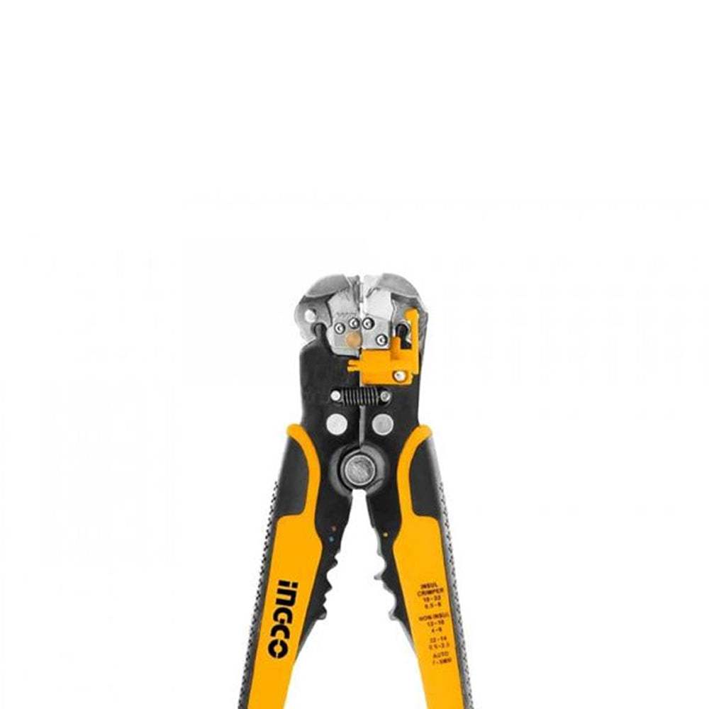 Kìm tự động đa năng INGCO HWSP102418 - Tước, cắt, bấm Cos, cắt dây đồng, nhôm Bấm đầu Cos cách điện 0,5-6mm² - Thinksafe