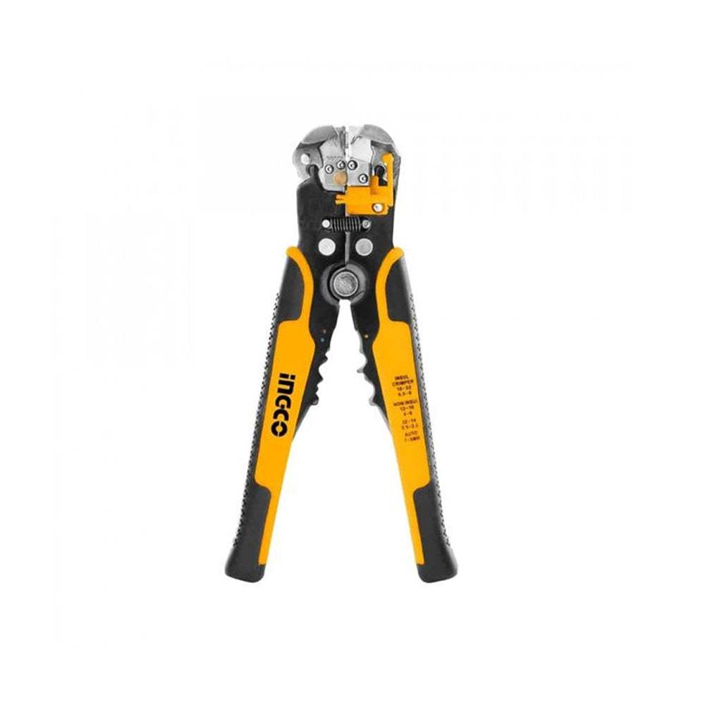 Kìm tự động đa năng INGCO HWSP102418 - Tước, cắt, bấm Cos, cắt dây đồng, nhôm Bấm đầu Cos cách điện 0,5-6mm² - Thinksafe