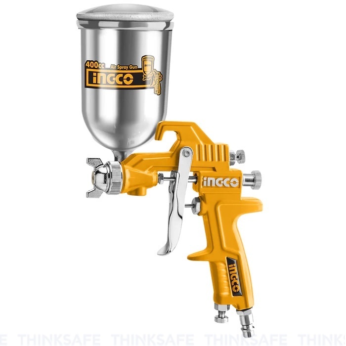 Súng phun sơn 400cc INGCO ASG4042, Đầu phun 1.5mm, Dung tích 400cc, Đa dạng đầu nối, Áp suất 3-4bar - Thinksafe
