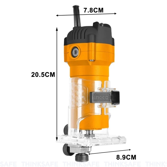 Máy phay gỗ INGCO PLM6001 dùng điện công suất 600w đường kính đầu cặp 6 mm (1/4