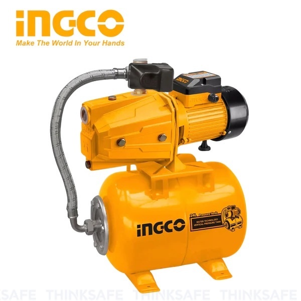 Máy bơm phun tự động INGCO JPT07508 220-240V, tần số 50Hz, Công suất 750W, Độ hút sâu 9m, Lưu lượng 60L/p - Thinksafe