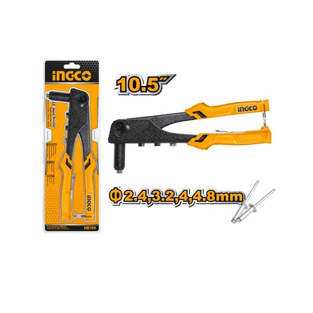 Kềm rút đinh rivet INGCO HR081 HR104 HR101 8-10-10,5 inch cho thép không gỉ, nhôm - Thinksafe
