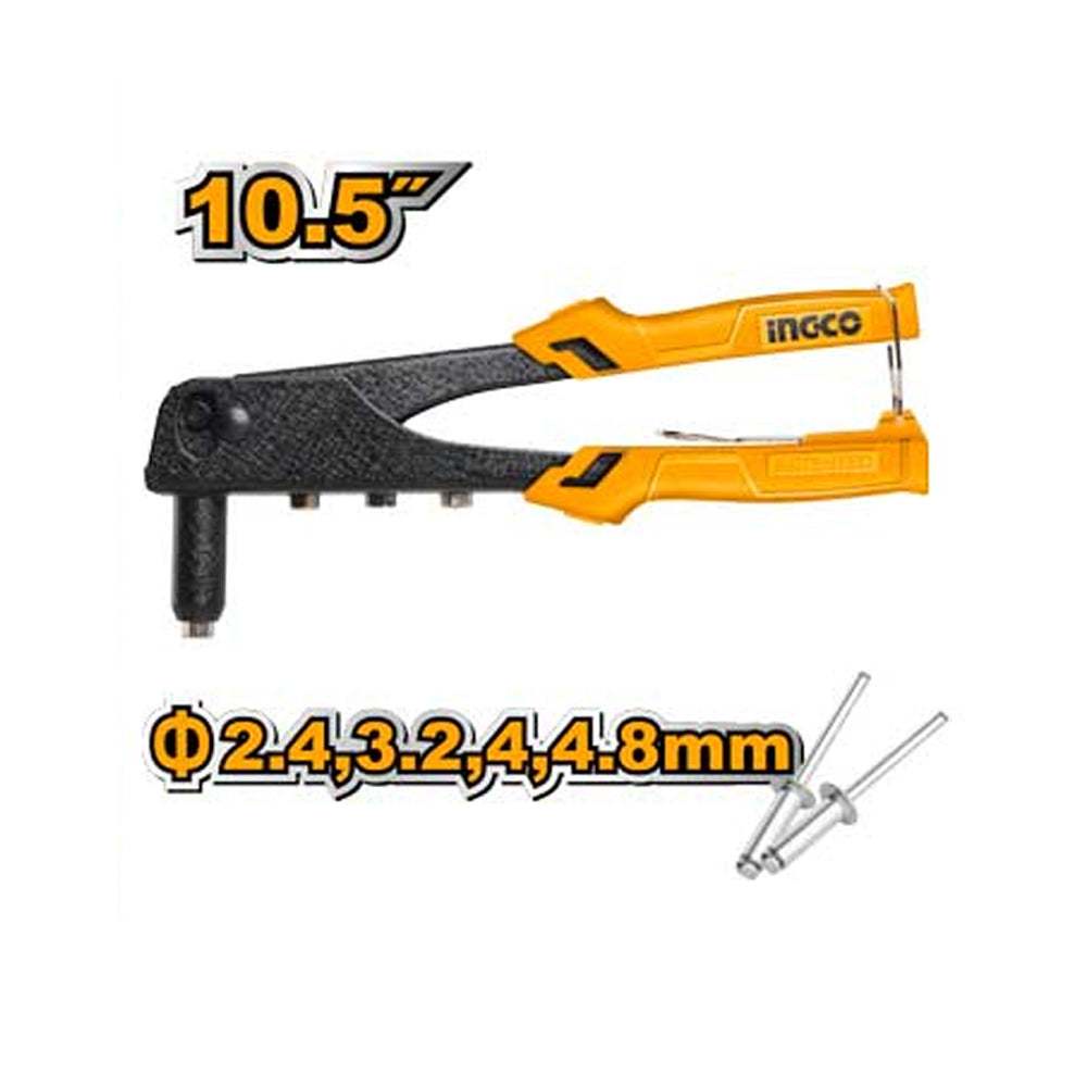 Kềm rút đinh rivet INGCO HR081 HR104 HR101 8-10-10,5 inch cho thép không gỉ, nhôm - Thinksafe