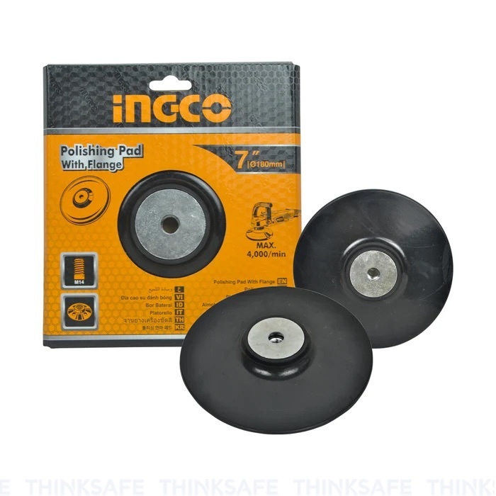 Đĩa cao su đánh bóng 180mm INGCO APP0201801 - APP0111801 cốt M14 - Thinksafe