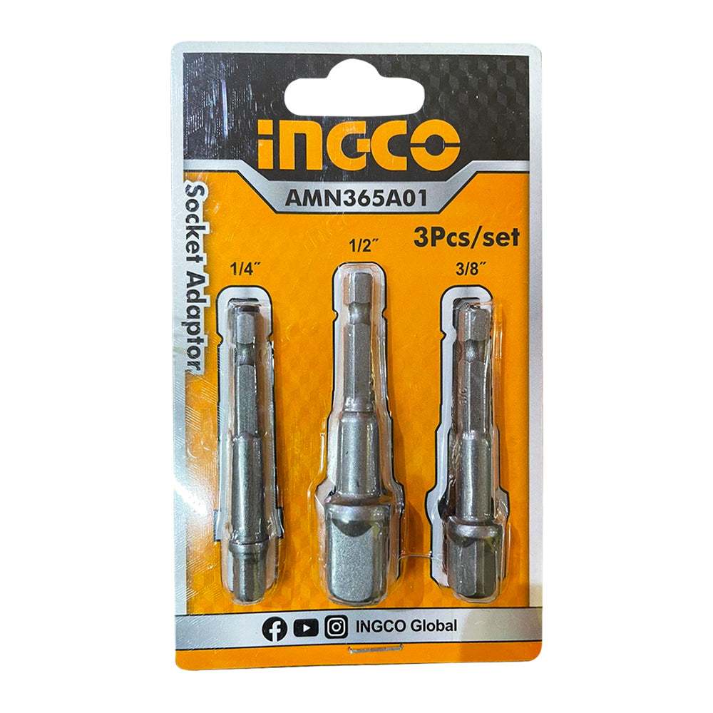Khớp nối đầu tuýp INGCO AMN365A01 với 3 kích thước 1/4