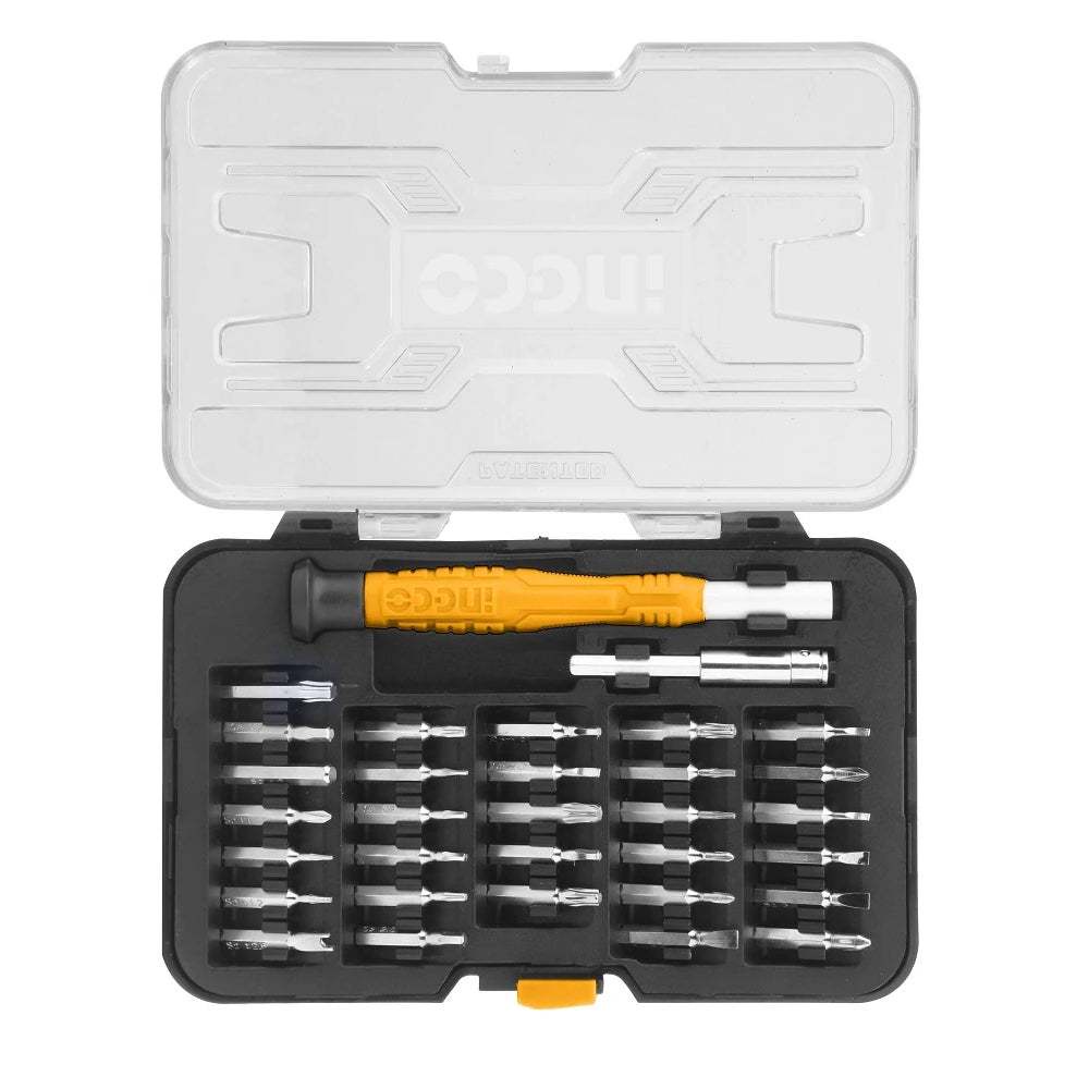 Bộ tua vít chính xác 32 đầu INGCO HKSDB0328, kích thước đa dạng, Tua vít sửa điện thoại iPhone và iPad - Thinksafe.