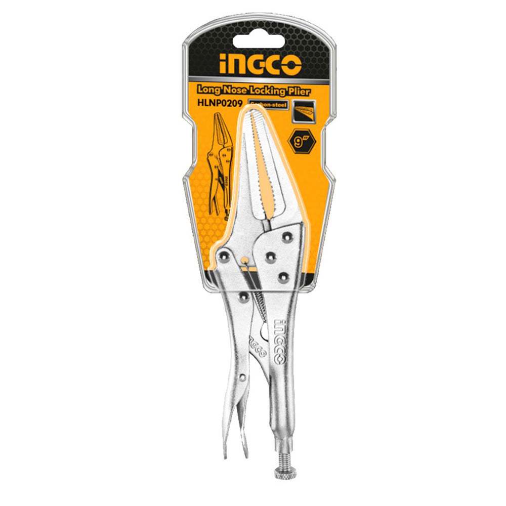 Kìm bấm mỏ 9 inch INGCO HLNP0209 Thép Carbon HRC38-48 Mạ Niken - Thinksafe