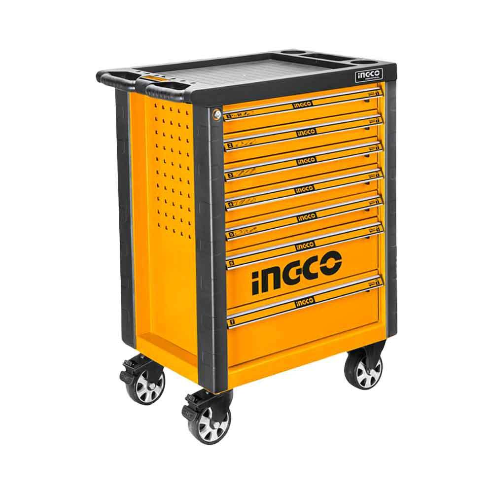 Bộ 162 công cụ tủ kéo 4 ngăn INGCO HTCS271621 Bộ đồ nghề 765x465x812mm Đầu vặn, đầu tuýp, tua vít, cờ lê - Thinksafe