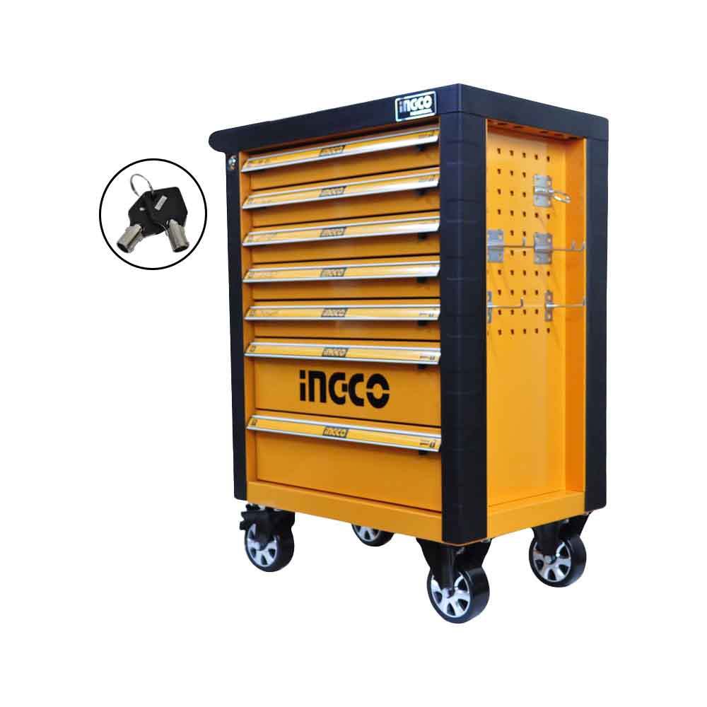 Bộ 162 công cụ tủ kéo 4 ngăn INGCO HTCS271621 Bộ đồ nghề 765x465x812mm Đầu vặn, đầu tuýp, tua vít, cờ lê - Thinksafe