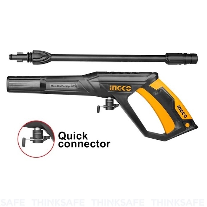 Xịt rửa INGCO AMSG03, chất liệu hợp kim đồng và thép, thích hợp cho HPWR28008, đóng gói hộp carton - Thinksafe