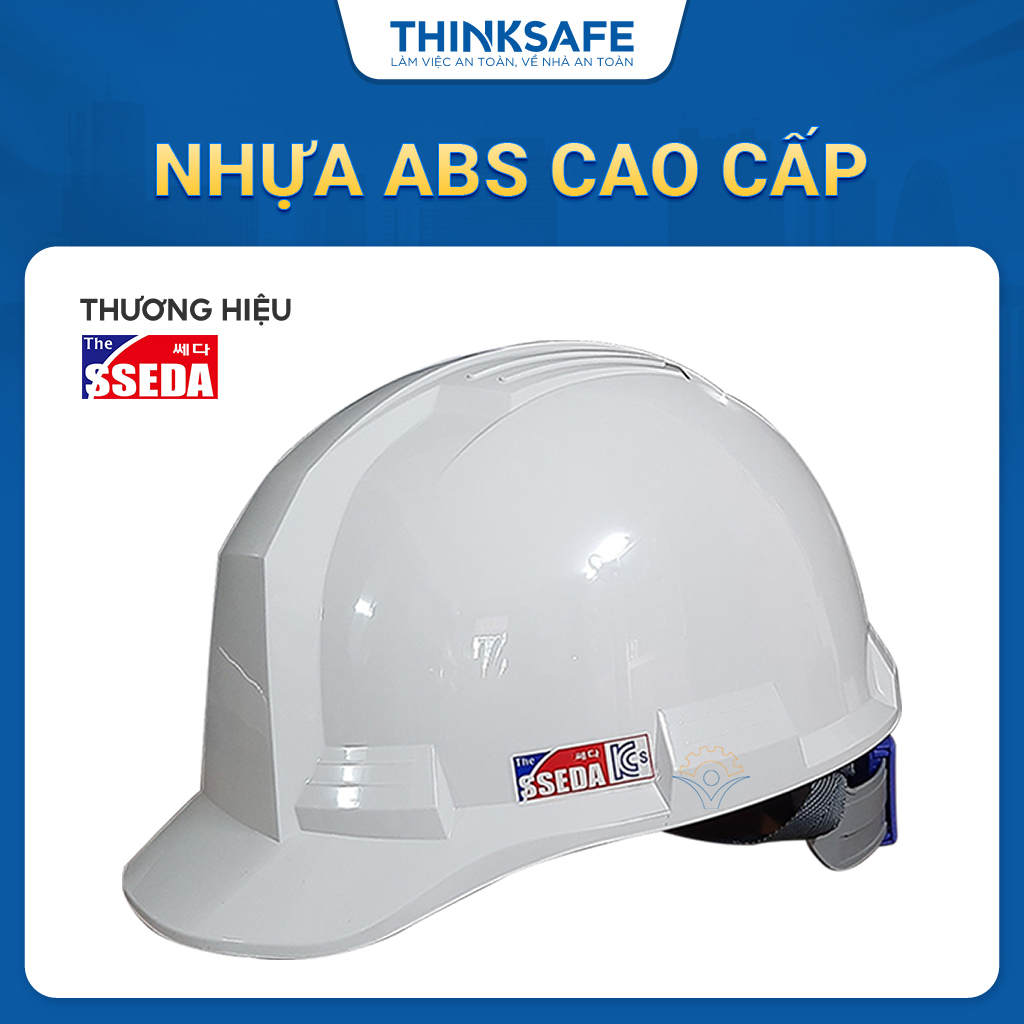 Nón bảo hộ Sseda 4 Hàn Quốc, mũ bảo vệ đầu, chống va đập, có núm vặn - THINKSAFE