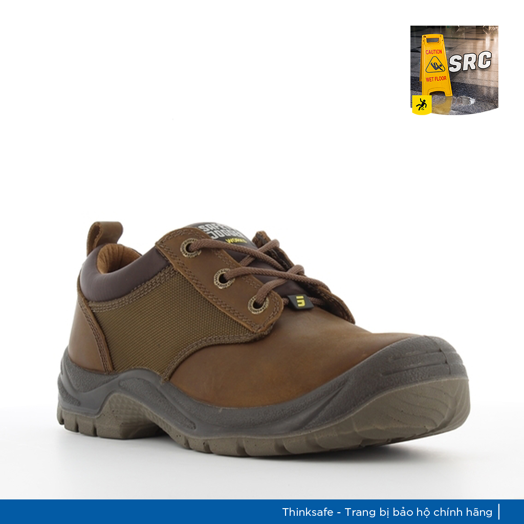 Giày bảo hộ Jogger nam Sahara da ngựa chống nước chống đinh trơn trượt va đập Giày jogger chính hãng - THINKSAFE