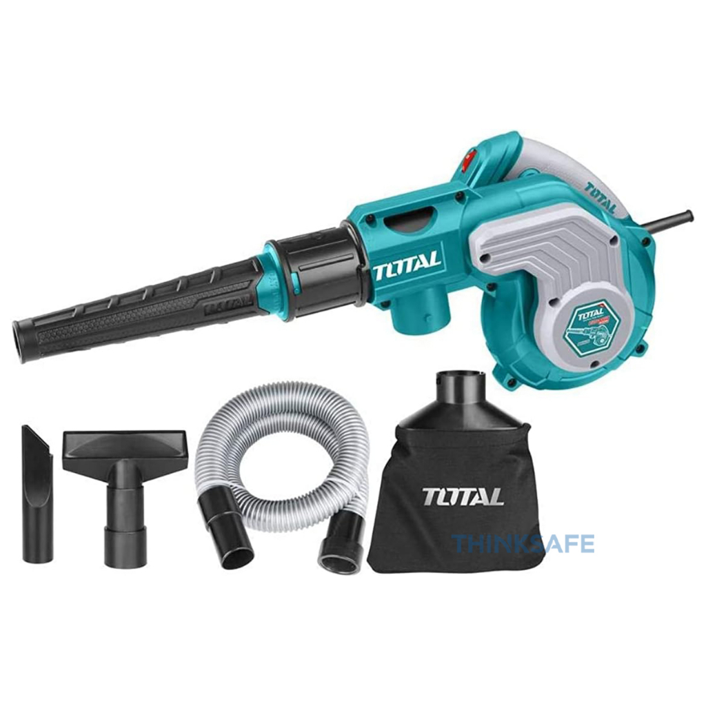 Máy thổi hút bụi Total TB2086 công suất 800W tốc độ thay đổi tặng kèm 1 túi chứa bụi 1 ống và 2 vòi hút bụi - Thinksafe