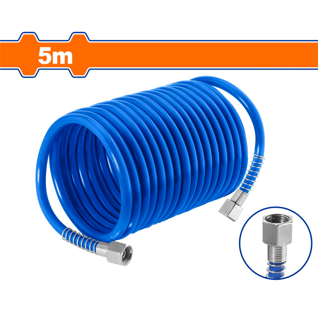 Dây hơi xoắn Wadfow WQG1905 WQG1910 WQG1915 chất liệu PE  đường kính trong 5mm ngoài 8mm dụng cụ chính hãng - Thinksafe