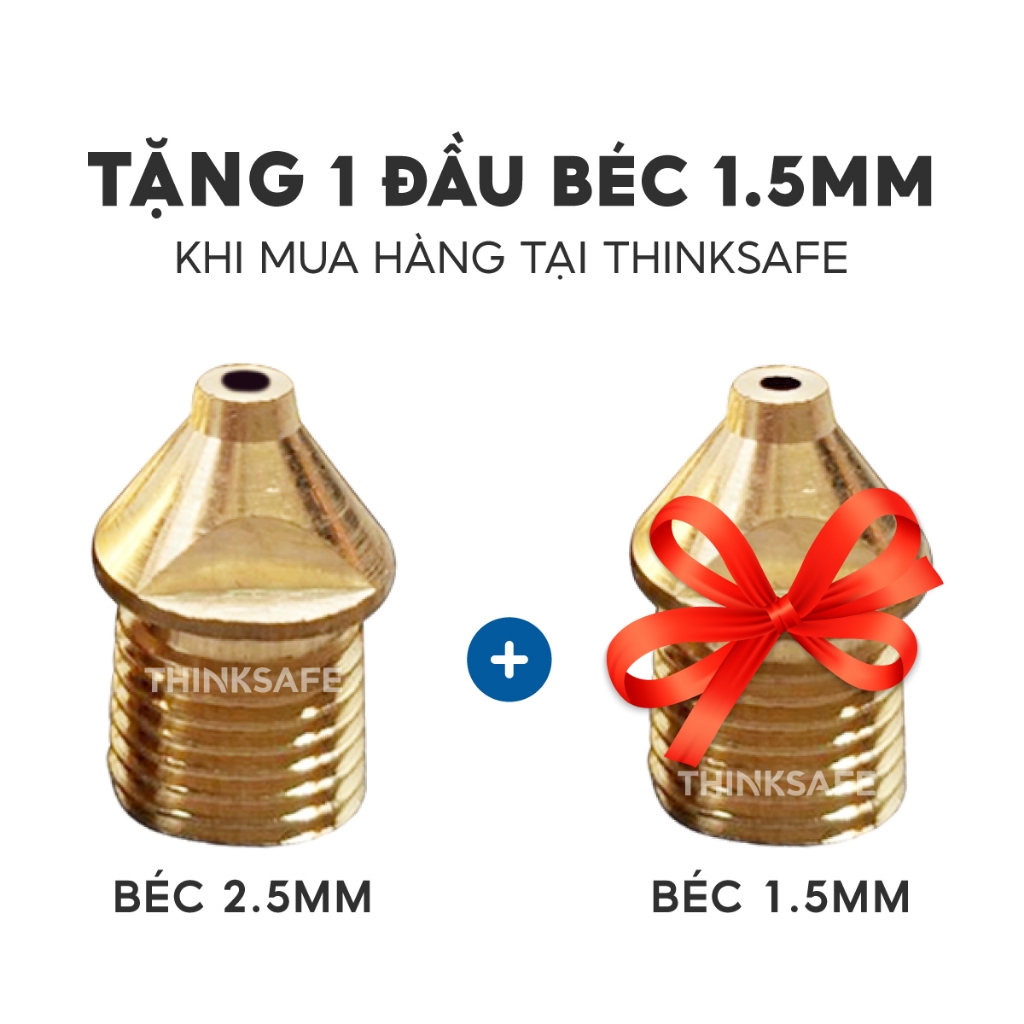 Béc đồng phun 1.5mm cho máy Total, wadfow