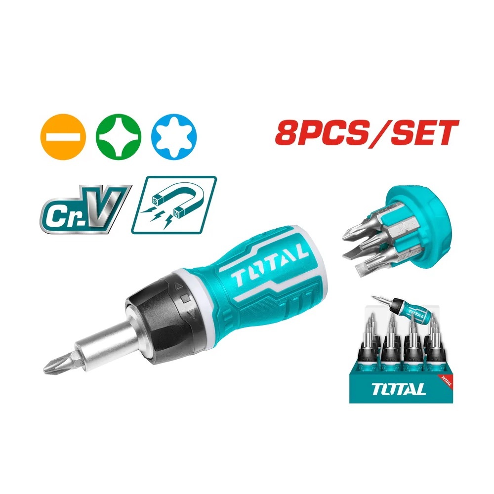 Bộ tua vít 8 trong 1 Total TACSDS0706  TACSDS1726