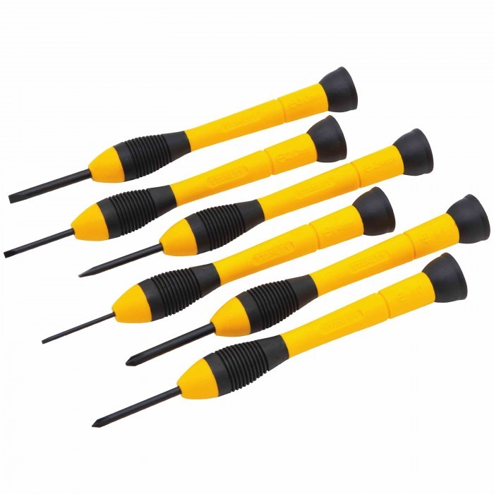 Bộ Tua vít Stanley STHT66052-8 gồm 6 cây, thiết kế nhỏ gọn, chất liệu hợp kim siêu chắc, bền bỉ, bám tay, chống trượt