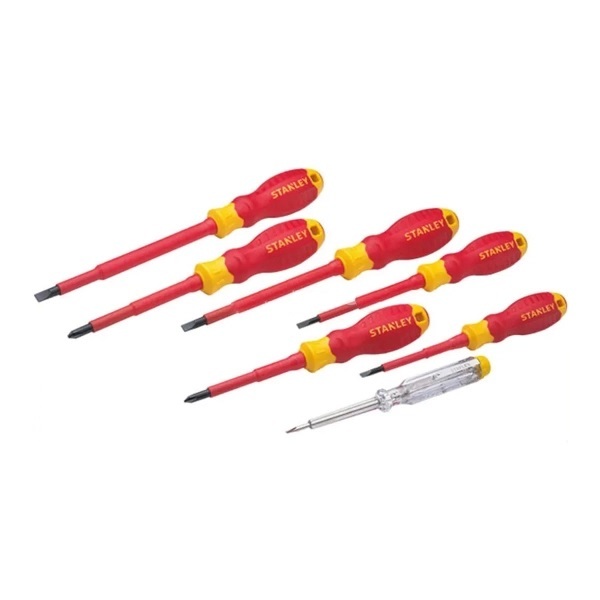 Bộ Tua vít cách điện 7 cây Stanley 60-175 cách điện 1000V, an toàn và đáng tin cậy, chuyên dụng công nghiệp - Thinksa